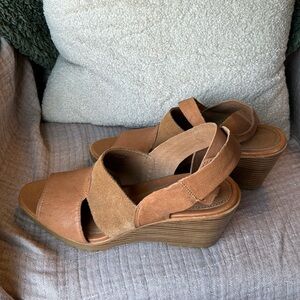 Sorel Tan Wedge Sandals